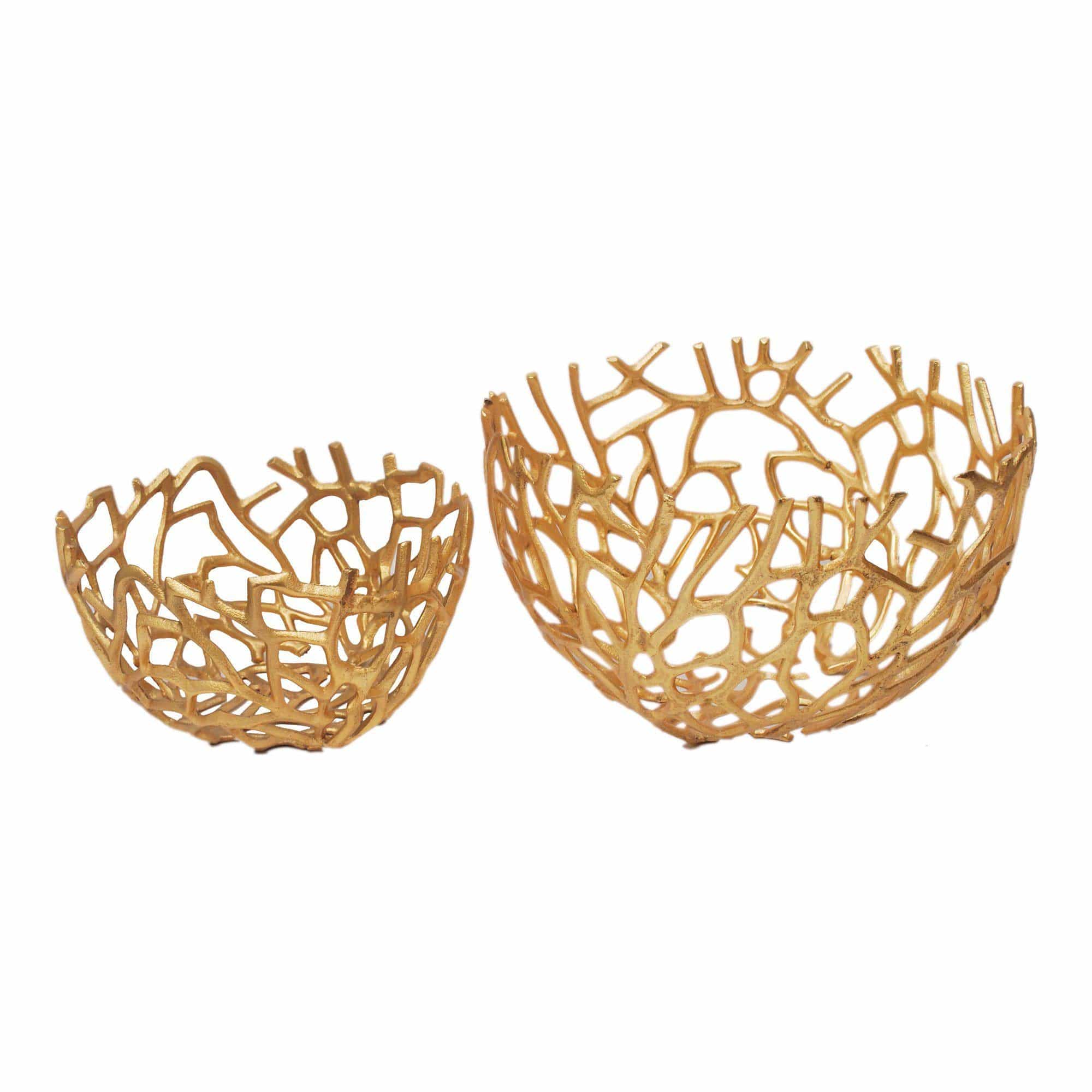 Gold Decorative Nesting Bowls