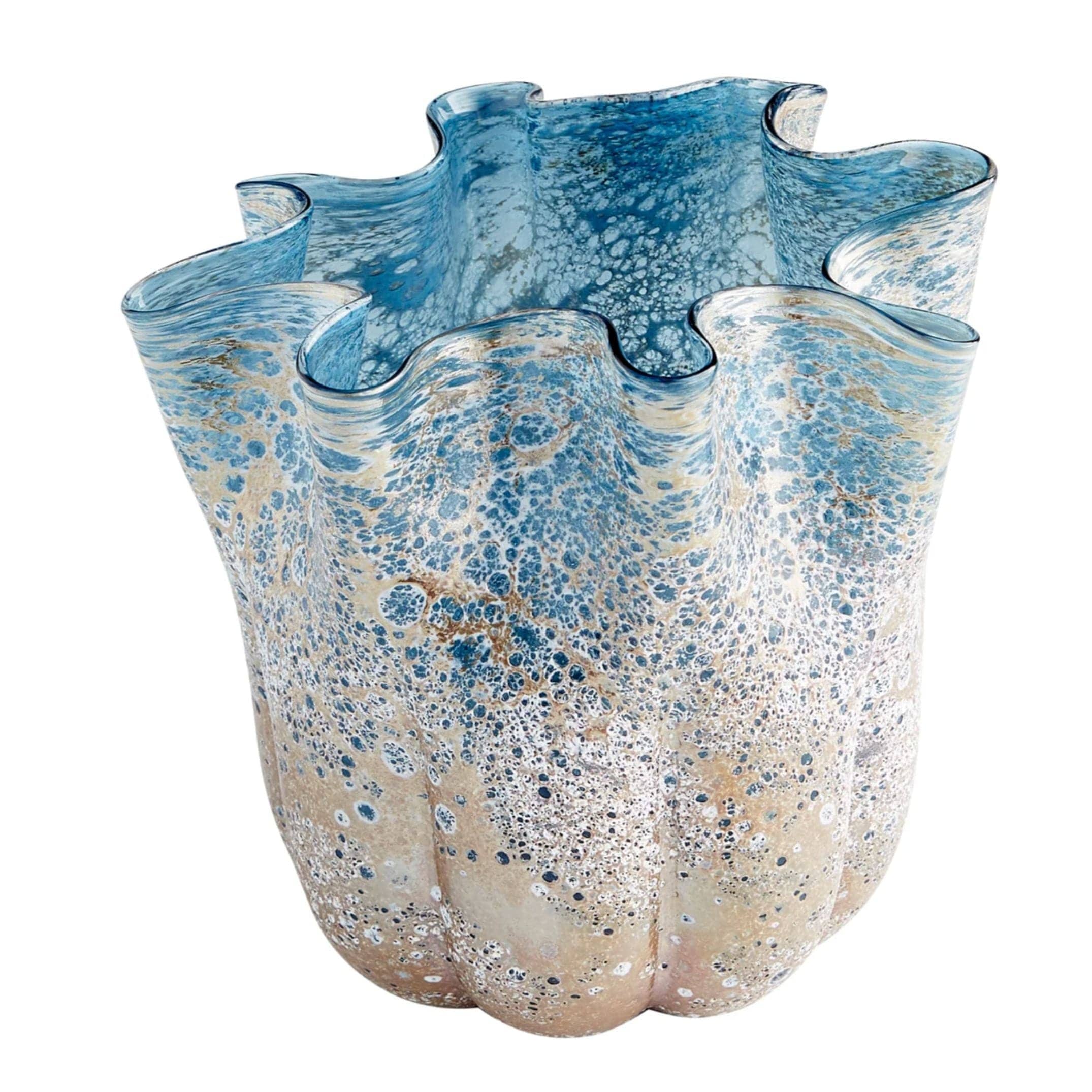 Blue Art Glass Decorative Bowls