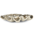 Clam Decorative Bowl | Ambered Silver Leaf