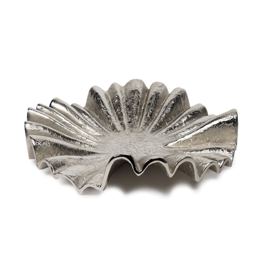 Assiette décorative en nickel