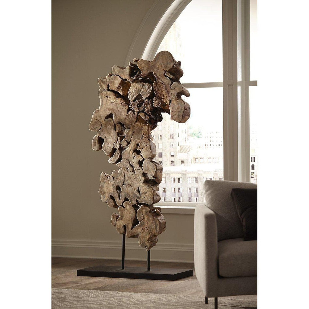 Sculpture en bois de pipal