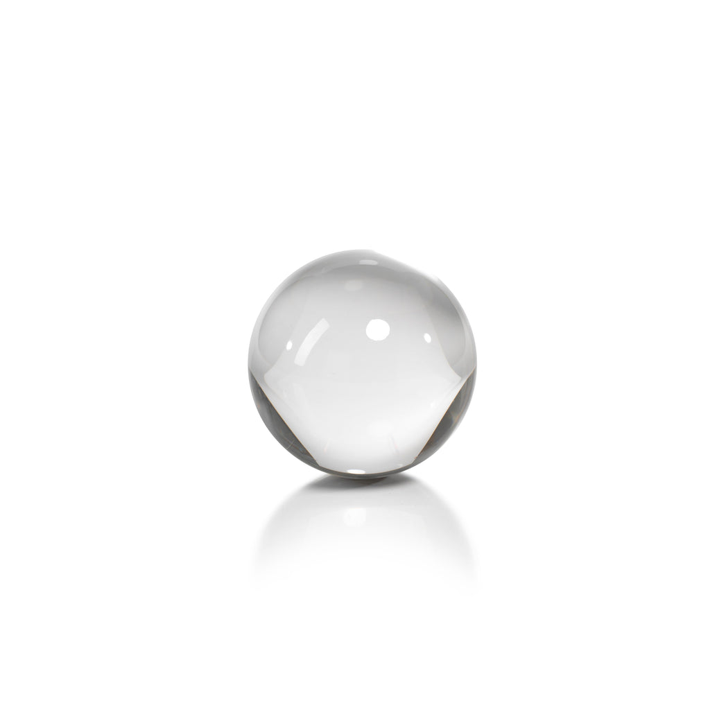 Boules décoratives en verre de cristal, moyennes, juin, lot de 2