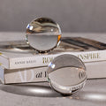 Boules décoratives en verre de cristal, moyennes, juin, lot de 2