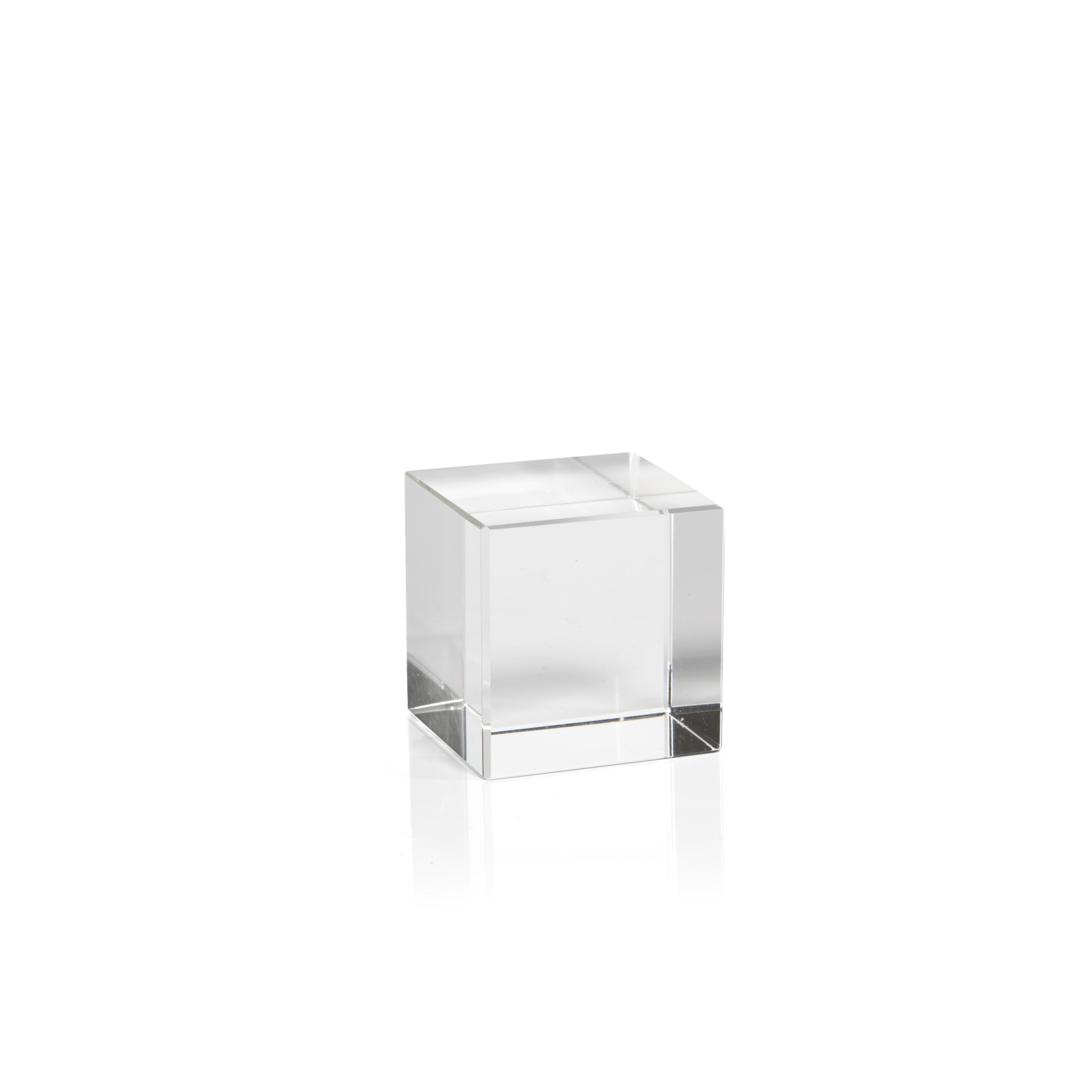 Cube en verre en cristal June, petit modèle, lot de 2