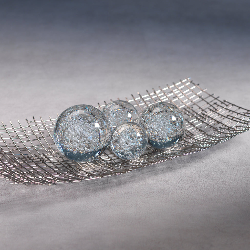 Boule de remplissage à grosses billes de cristal, Lot de 2