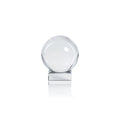 Petite boule décorative en verre de cristal Sérénité sur socle