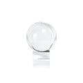 Grande sphère décorative en verre de cristal Sérénité sur socle