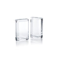 Serre-livres en verre de cristal, lot de 2