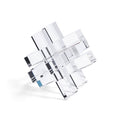 Accessoire décoratif emboîtable en verre de cristal transparent