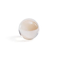 Boules décoratives en verre cristal ambré, petites, lot de 2