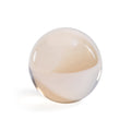 Grande boule décorative en cristal de verre ambré