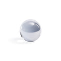 Billes décoratives en verre de cristal gris fumé, petites, lot de 2