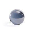 Boules décoratives en verre cristal gris fumé, lot de 2