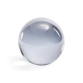 Boule décorative en verre de cristal, grande, gris fumée