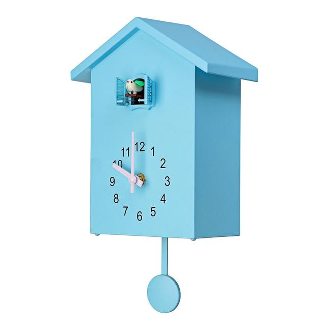 3 Couleurs Coucou Horloge Murale à Quartz Moderne Oiseau Maison Salon Montre Suspendue Horloge Minuteur Bureau Décoration Cadeaux