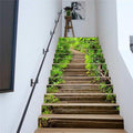 Lot de 13 autocollants 3D muraux et de sol amovibles, étanches, auto-adhésifs, motif chemin de montagne et escalier, pour décoration DIY