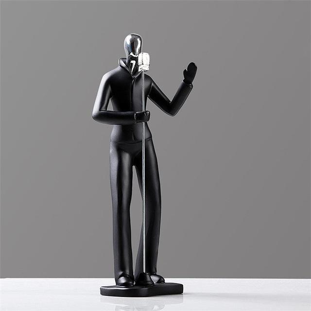 Statue de Figurines de Mouvement Créatives Sculpture de Personnages en Résine Figurines de Personnes Décorations de Maison Salon Chambre Statues Artisanales d'Art