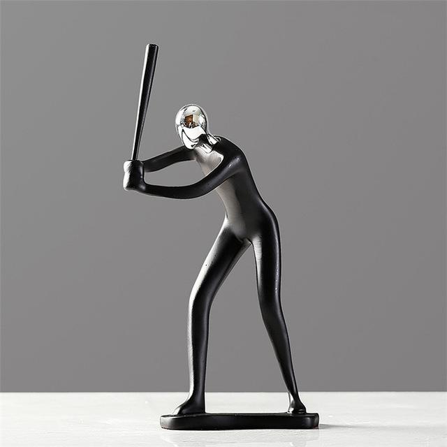 Statue de Figurines de Mouvement Créatives Sculpture de Personnages en Résine Figurines de Personnes Décorations de Maison Salon Chambre Statues Artisanales d'Art
