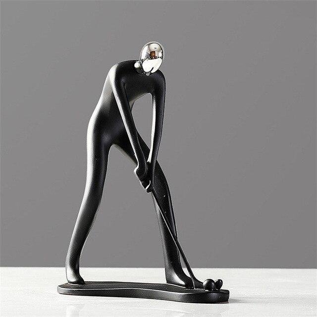 Statue de Figurines de Mouvement Créatives Sculpture de Personnages en Résine Figurines de Personnes Décorations de Maison Salon Chambre Statues Artisanales d'Art