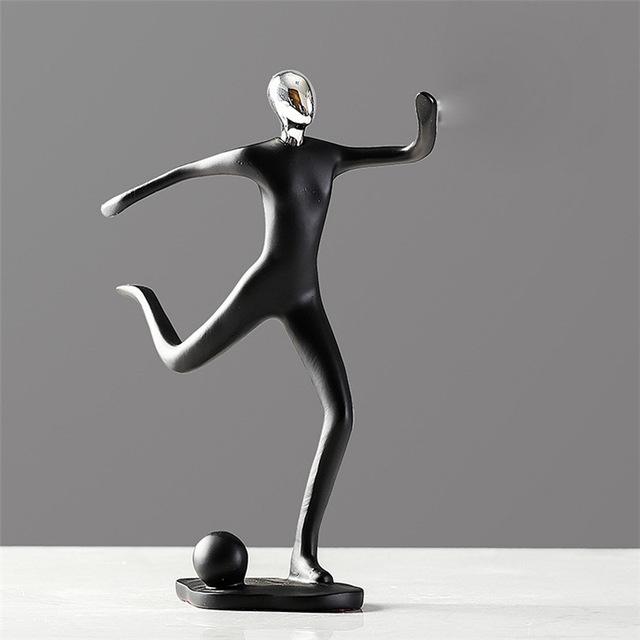Statue de Figurines de Mouvement Créatives Sculpture de Personnages en Résine Figurines de Personnes Décorations de Maison Salon Chambre Statues Artisanales d'Art