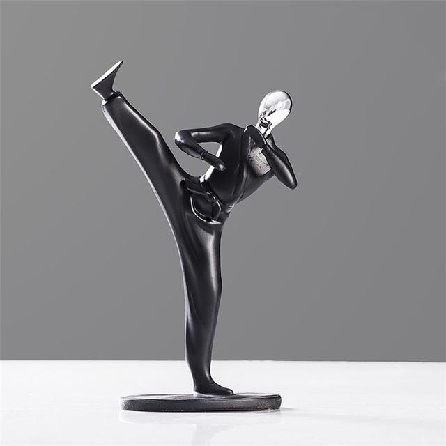 Statue de Figurines de Mouvement Créatives Sculpture de Personnages en Résine Figurines de Personnes Décorations de Maison Salon Chambre Statues Artisanales d'Art