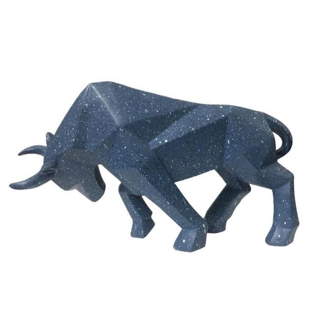 Statue de taureau en résine, Sculpture de taureau nordique, décoration de la maison, Statues, figurine abstraite, décoration de la maison, accessoires modernes